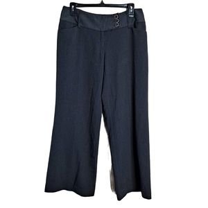Apt 9 ava gray petite flared office work pants 6